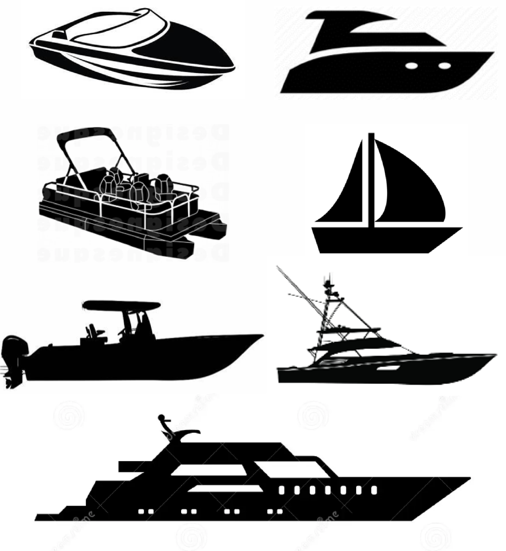 Bull Horn GPS Boat Alarm Icons Image